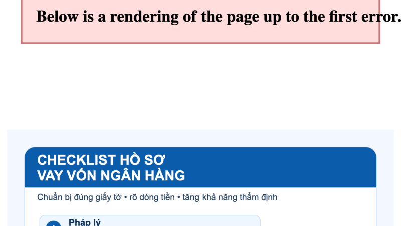 hồ sơ vay vốn ngân hàng minh họa
