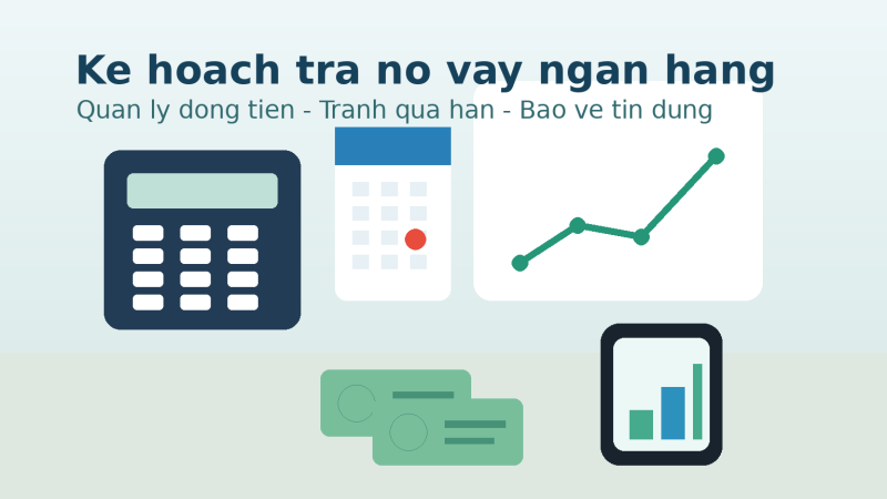 kế hoạch trả nợ vay ngân hàng minh họa