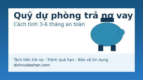 quỹ dự phòng trả nợ vay minh họa