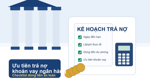 ưu tiên trả nợ khoản vay ngân hàng minh họa